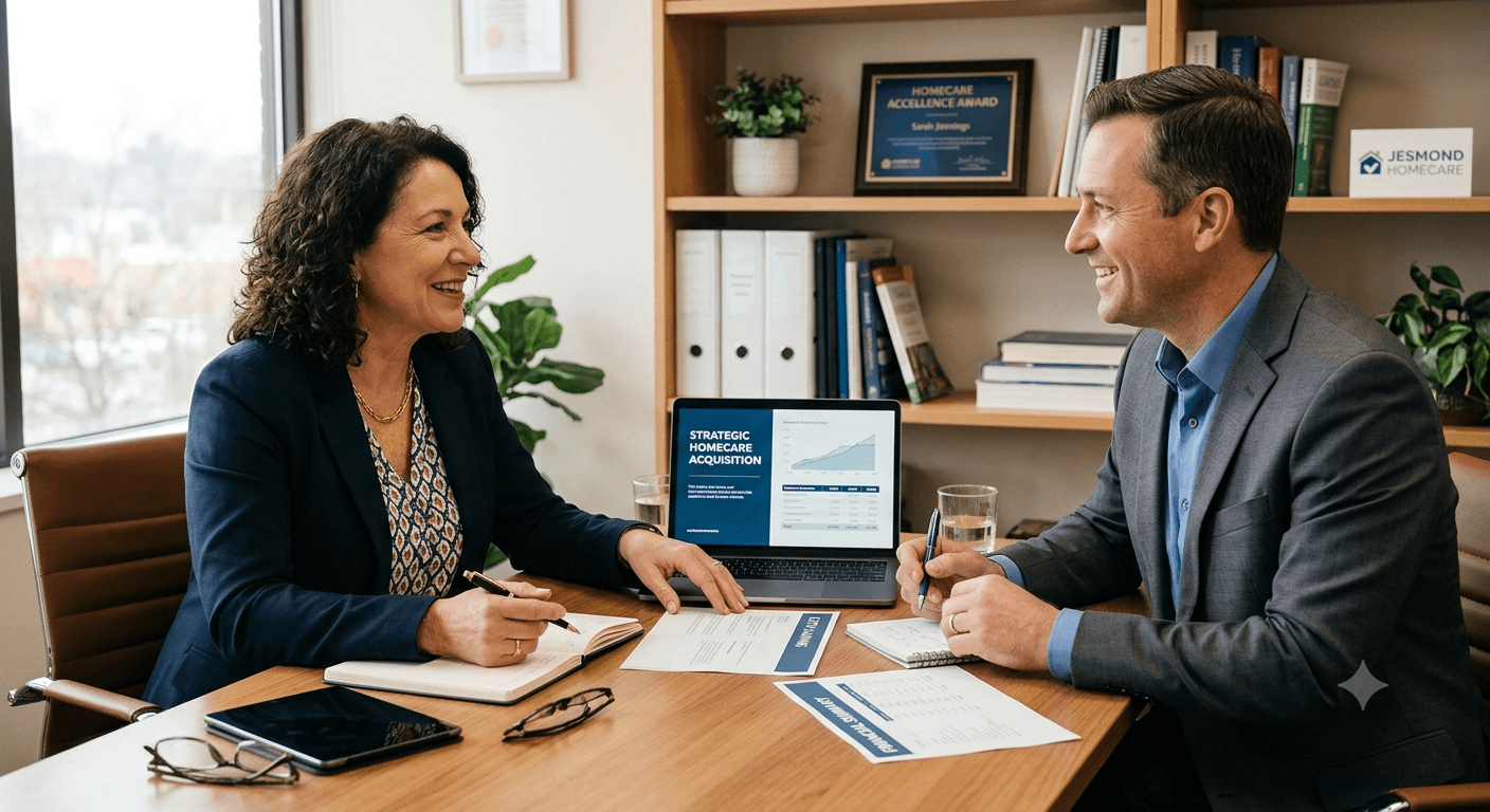 Agency owners meeting to discuss a deal